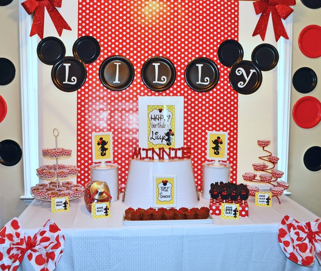 mickey mouse backdrop plate